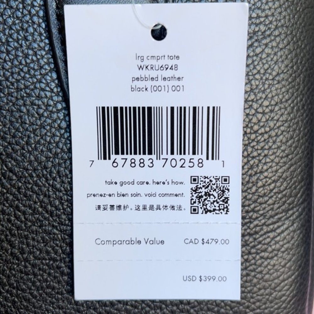 Kate Spade Monet Large Compartment Tote Black NWT - Picture 16 of 16